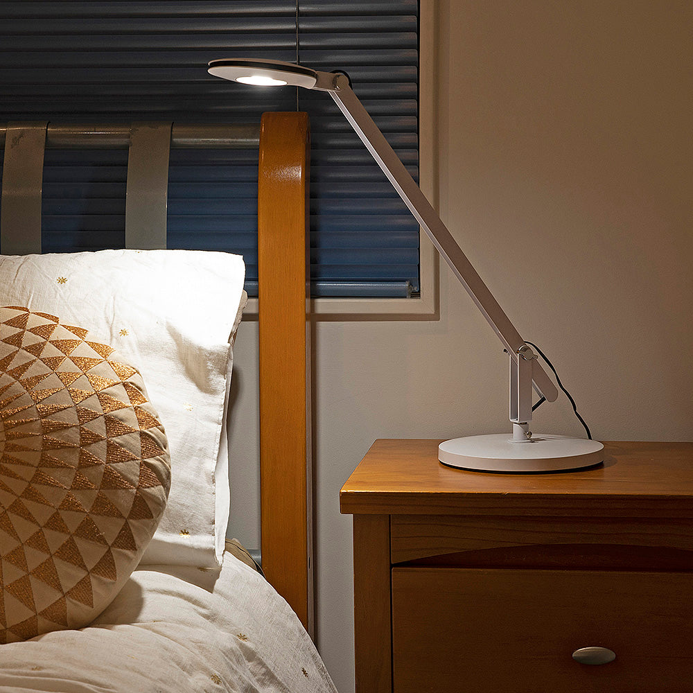 Solo Equipoise™ 6W LED Touch Dimmable Desk Lamp White / Cool White - LST-WH