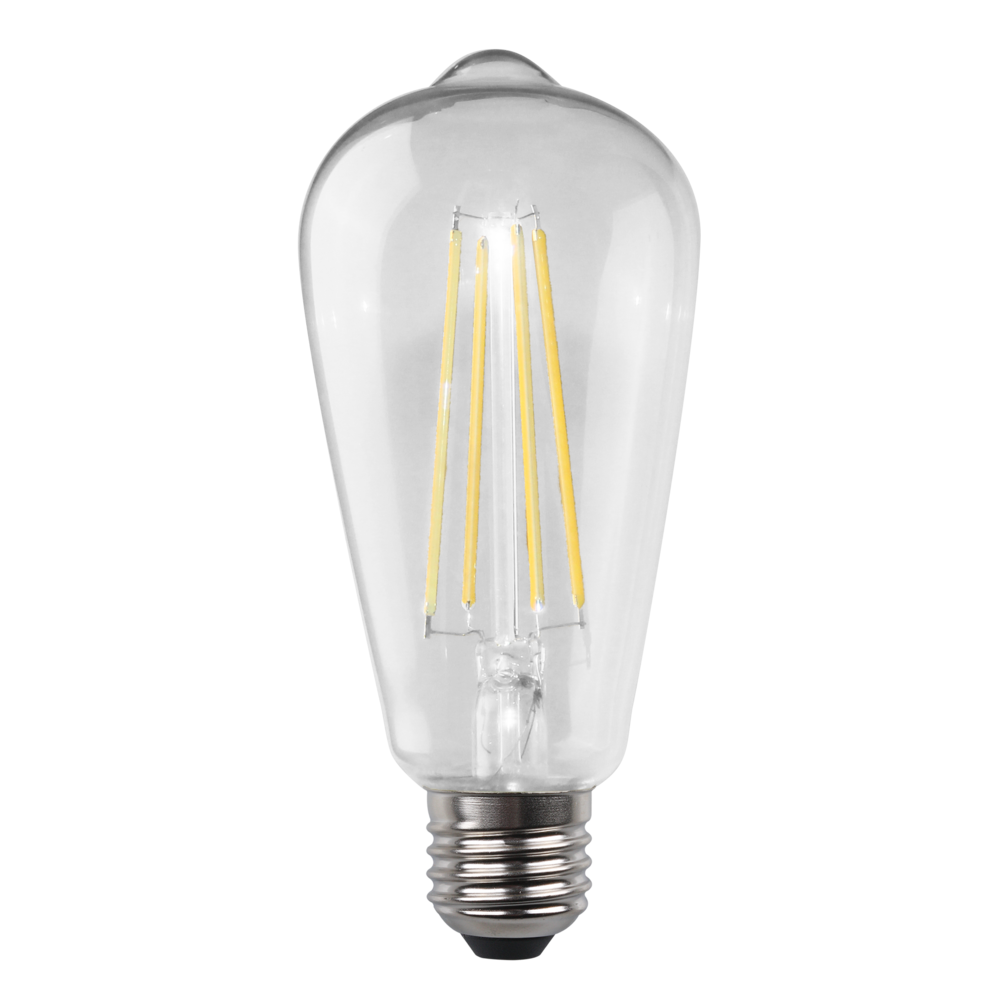 Filament ST64 Clear 8W LED E27 Dimmable / Daylight - LST21NDL/E27D/C