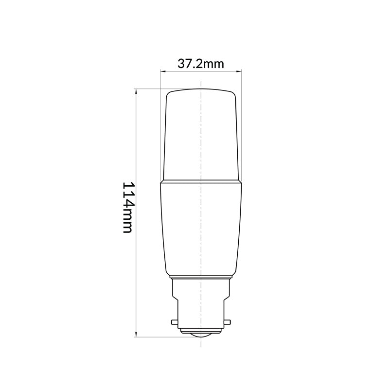 Tubular LED 9W B22 Base / Natural White - LT4012