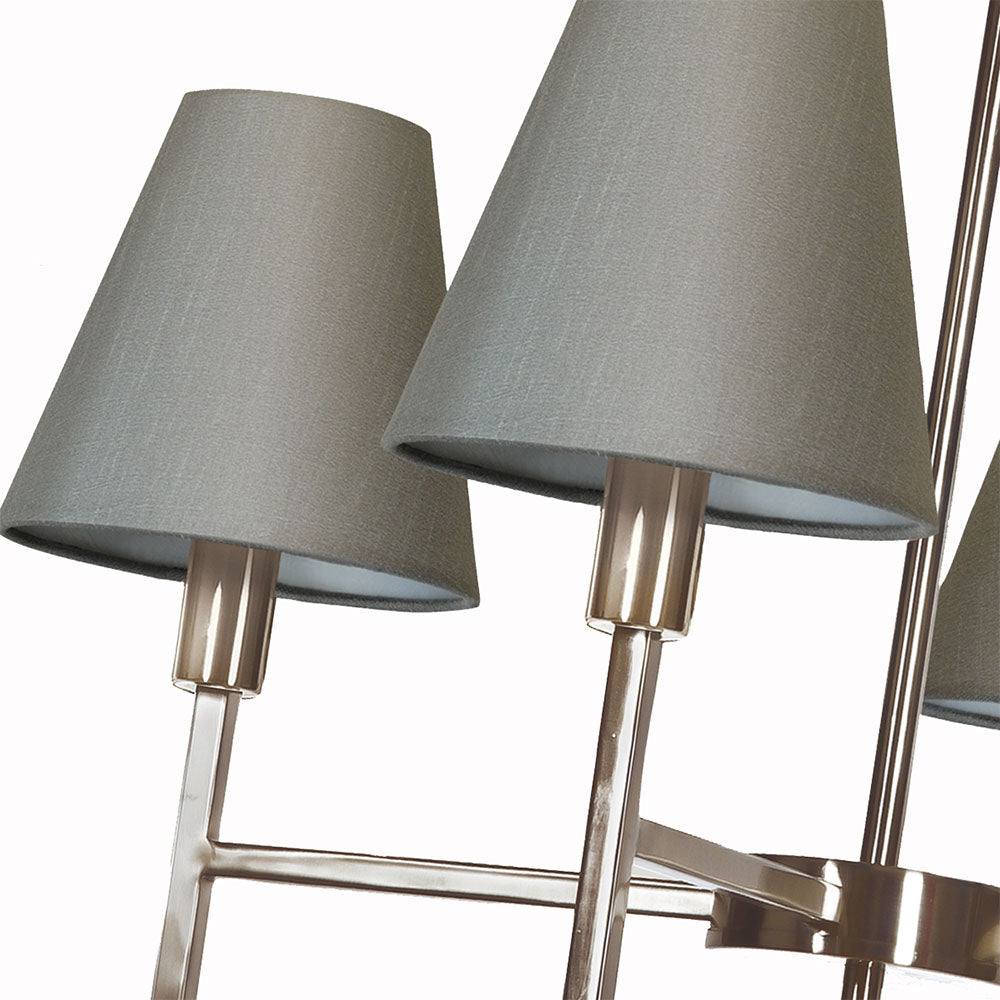 Lucerne 6 Light Chandelier Brushed Nickel - LUCERNE-6LT