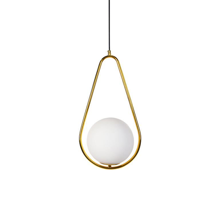Lucy 1 Light Triangle Pendant Gold - LUCY TRIANGLE GD