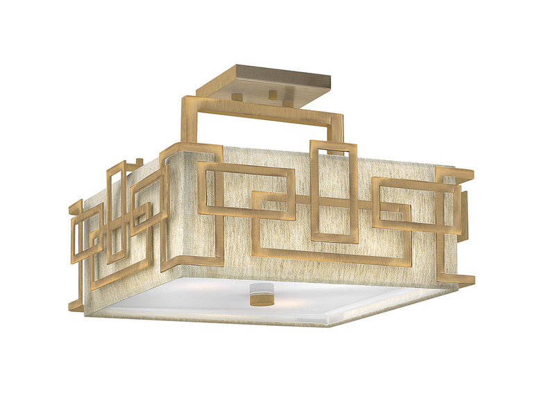 Lanza Semi Flush Brushed Bronze - HK-LANZA-SF-BR
