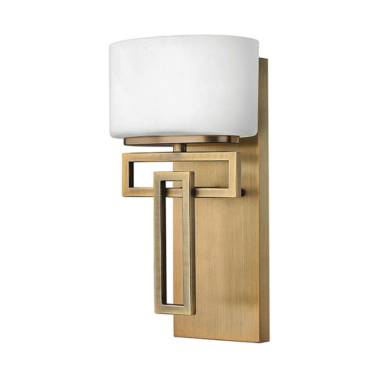 Lanza 1 Light Wall Light Brushed Bronze