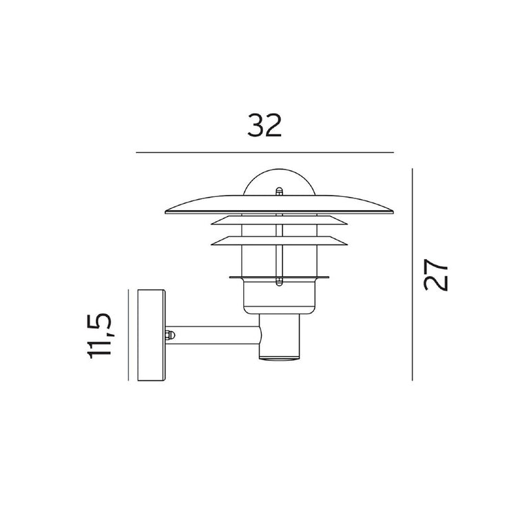 Larvik Wall Light Galvanized - NLYS.690GA