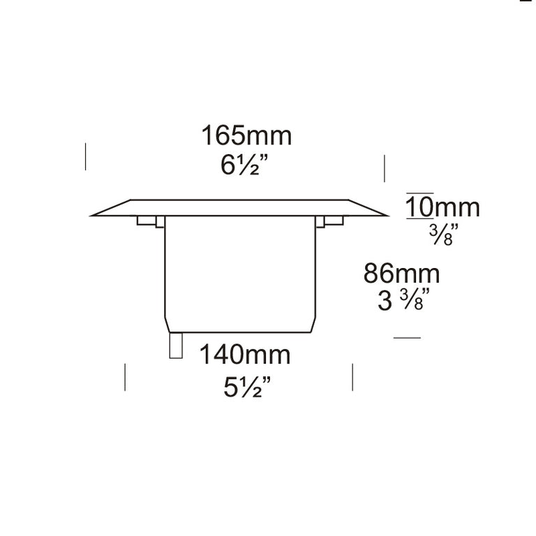 Lawn Lite Deck Mount 12V / 24V Solid Bronze - LLDMV/SBZ
