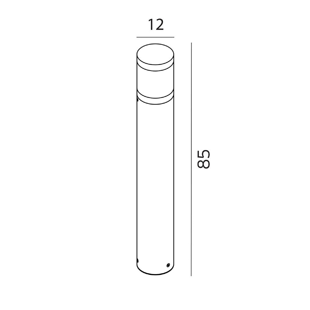 Lillesand Bollard Aluminium - NLYS.1380AL