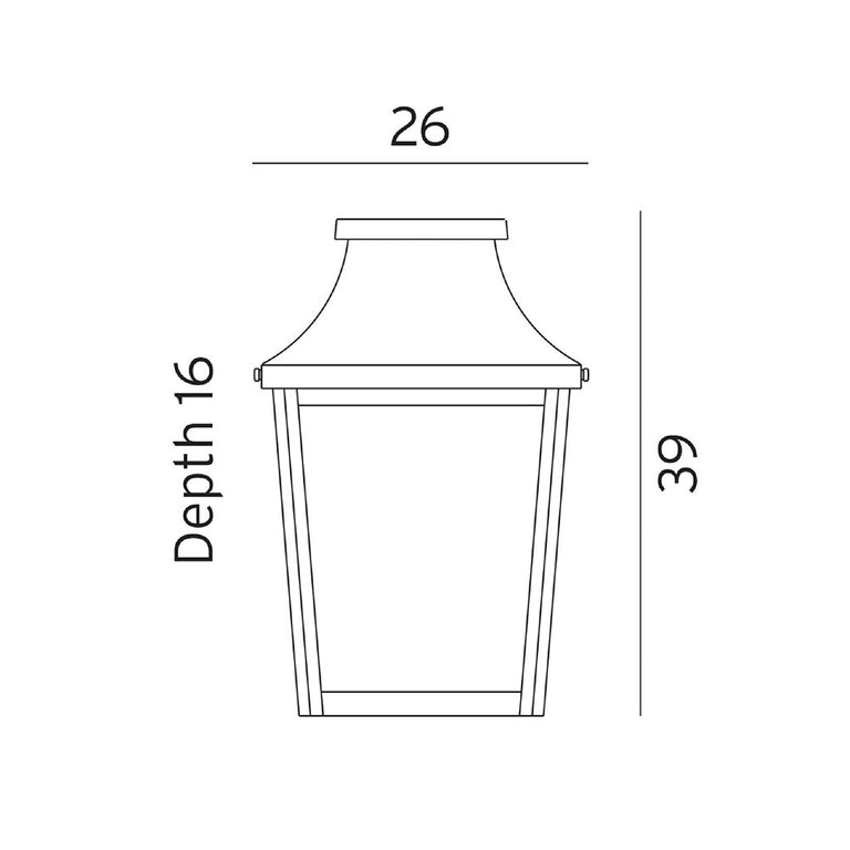 London Flush Wall Light White - NLYS.497W