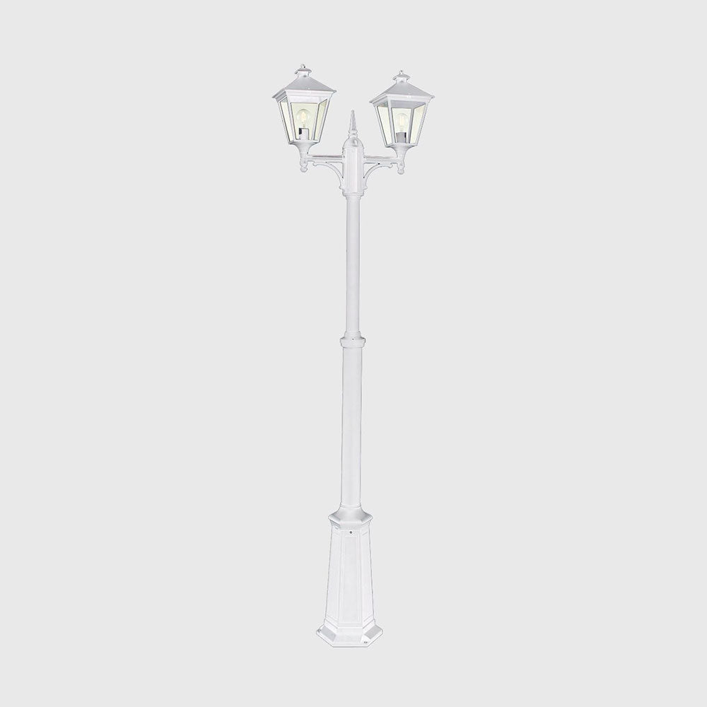 London 2 Light Small Pole Light White - NLYS.482W
