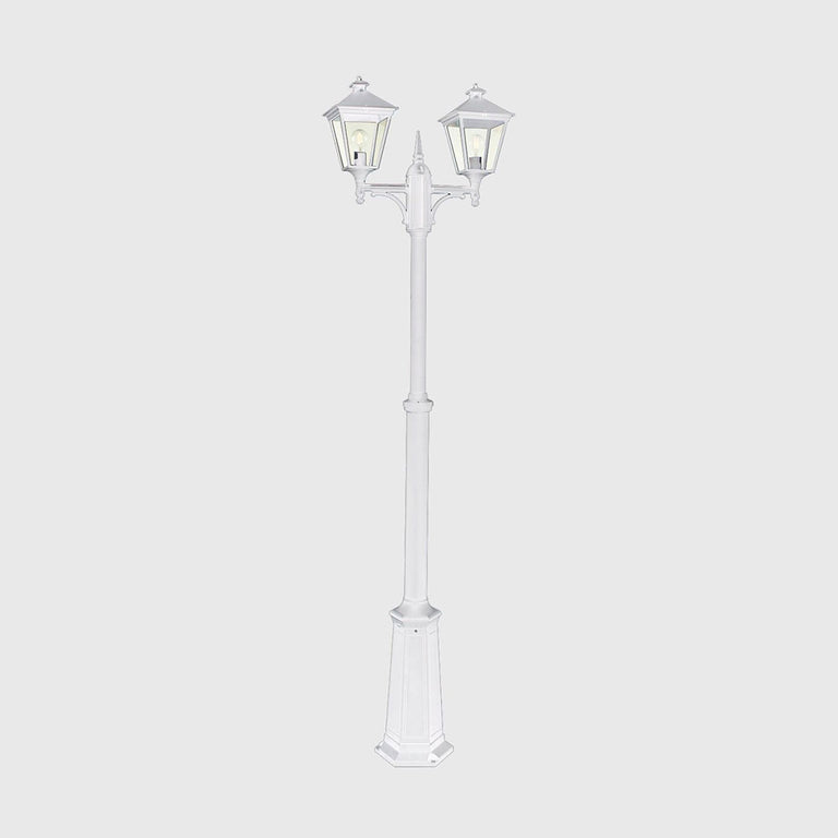 London 2 Light Small Pole Light White - NLYS.482W