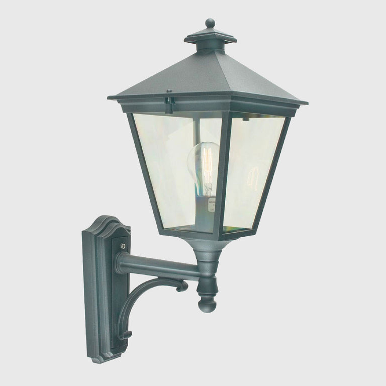 London Arm Small Up Wall Light Black - NLYS.480B