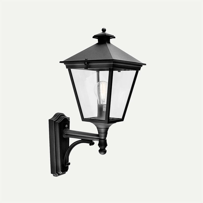 London Arm Small Up Wall Light Black - NLYS.480B