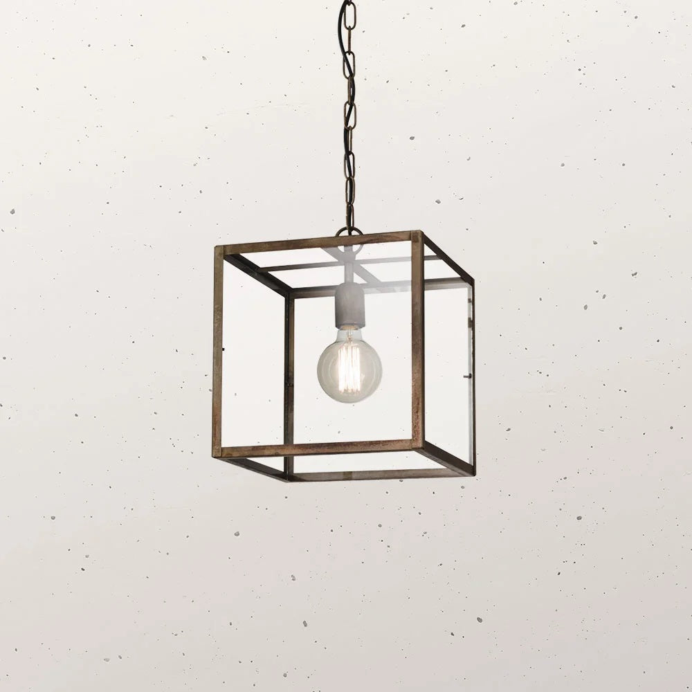 London 1 Light Square Pendant - 205.02.FF