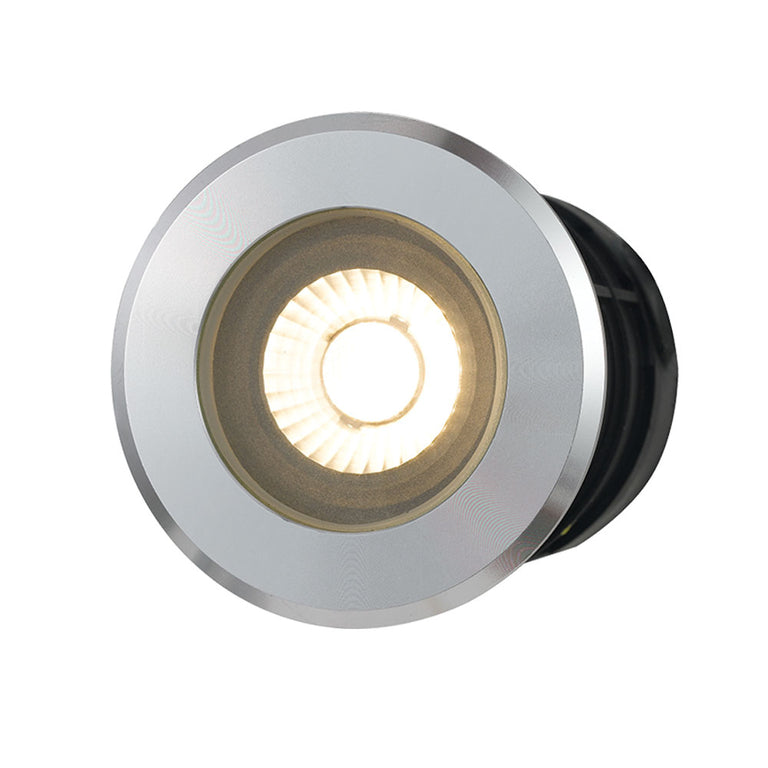 Luc 8W 8V~26V AC / DC LED Inground Uplighter Aluminium / Warm White - LUC.G8-AL83-826