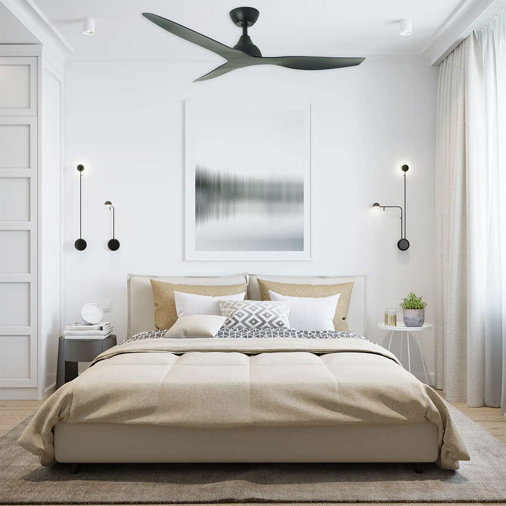 Avoca 48" DC Smart Ceiling Fan With WIFI Remote Control Matt Black - MADC123MMR