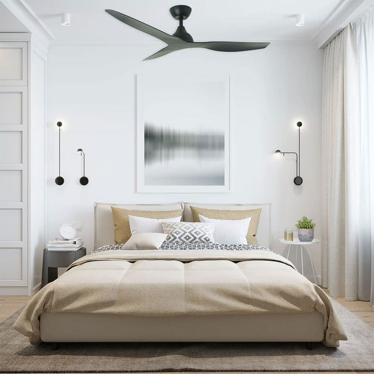 Avoca 52" DC Smart Ceiling Fan With WIFI Remote Control Matt Black - MADC133MMR