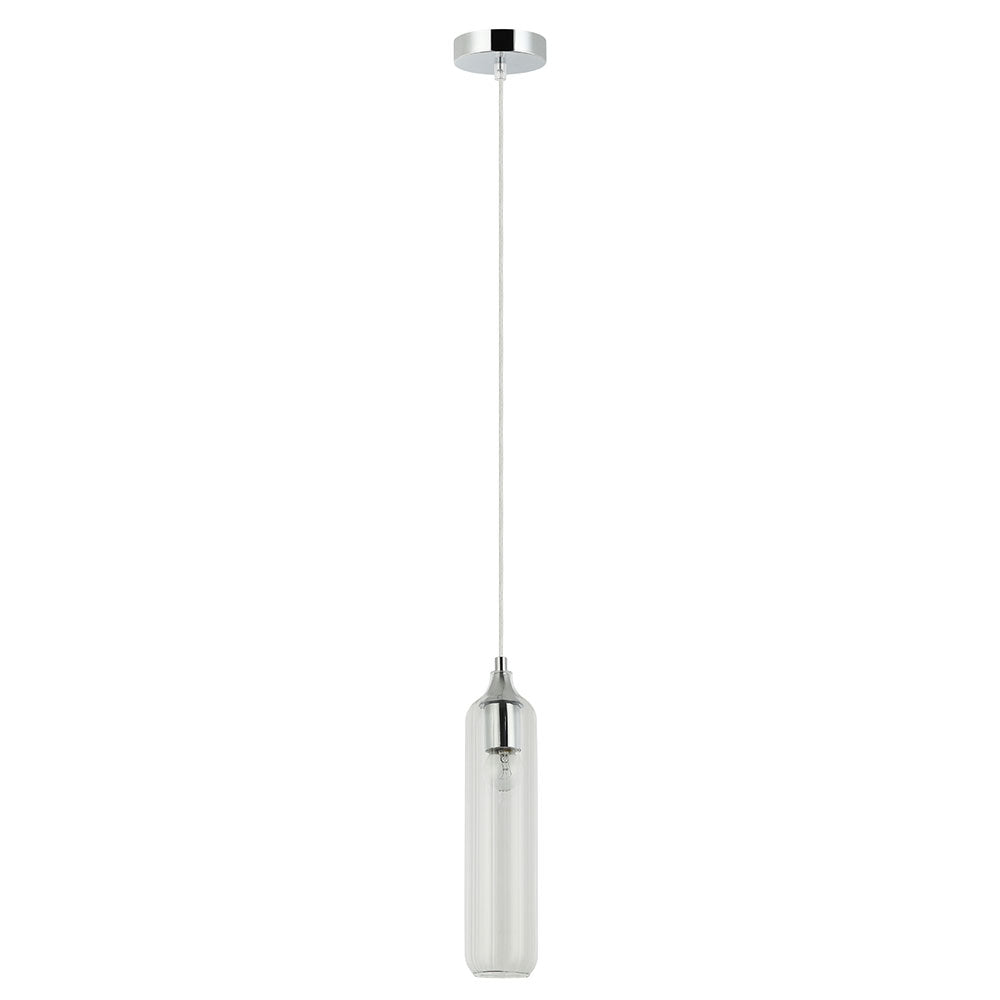 Manga Interior Cylinder Glass Pendant Clear - MANGA5