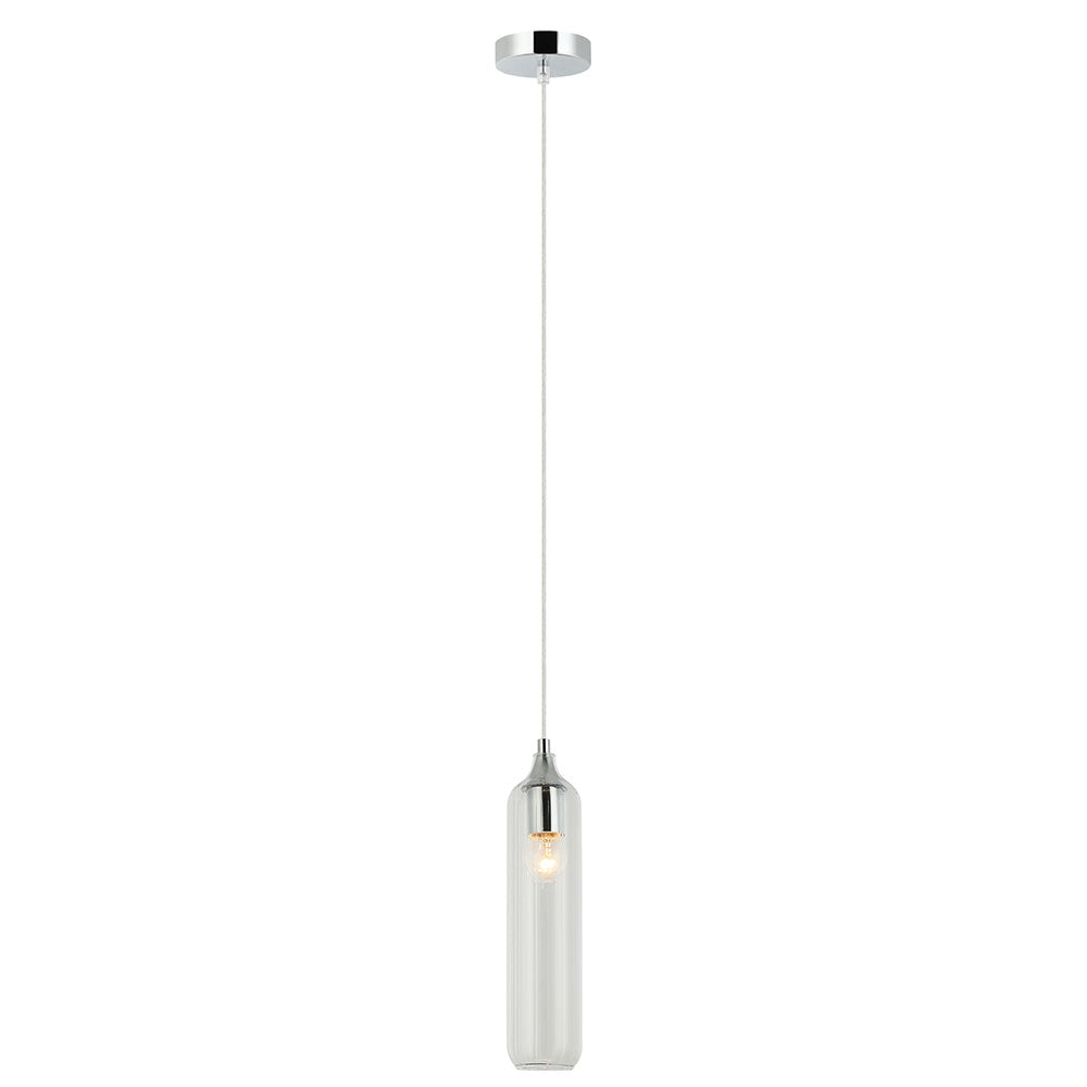 Manga Interior Cylinder Glass Pendant Clear - MANGA5