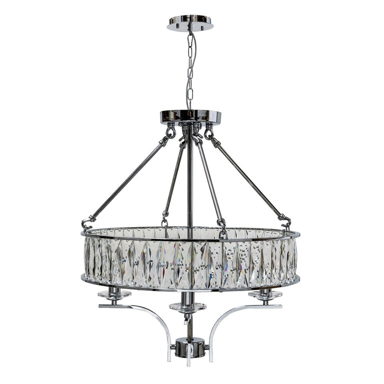 Marisa Crystal 4 Light Crystal Pendant Chrome - MARISA-4L-Chrome