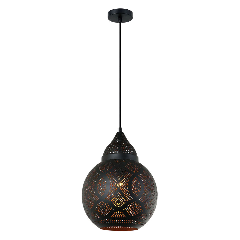 Bell Shape Pendant Light Black - MARRAKESH01