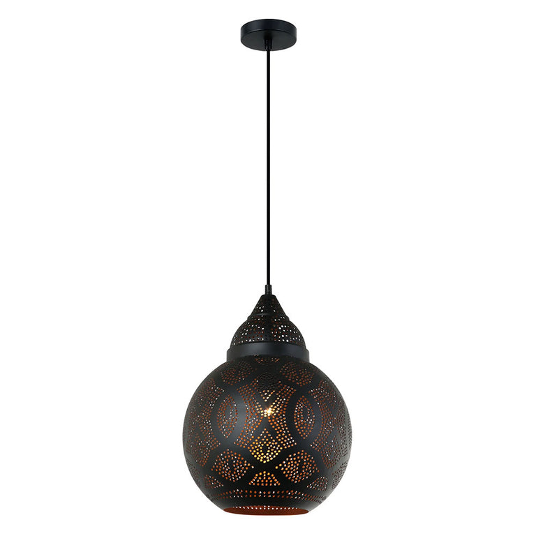 Bell Shape Pendant Light Black - MARRAKESH01