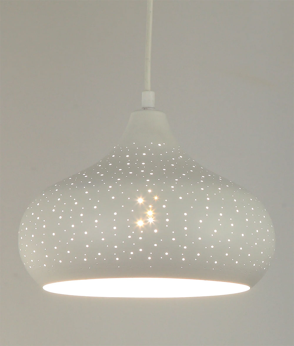 Champagne Glass Shape Pendant Light White - MARRAKESH09