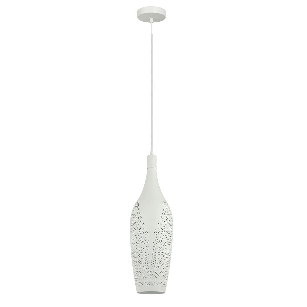 Bottle Shape Pendant Light White - MARRAKESH10