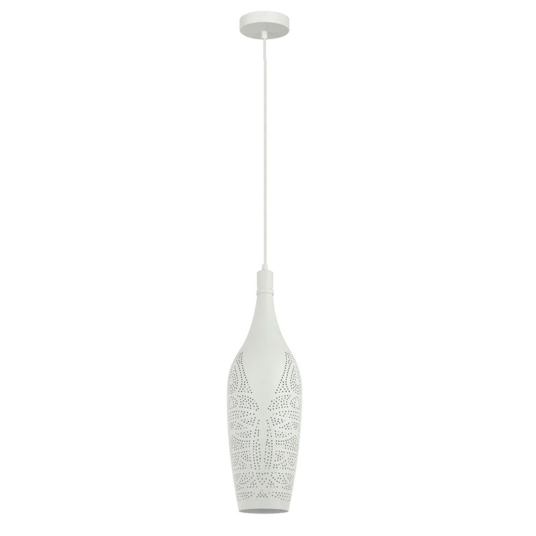 Bottle Shape Pendant Light White - MARRAKESH10