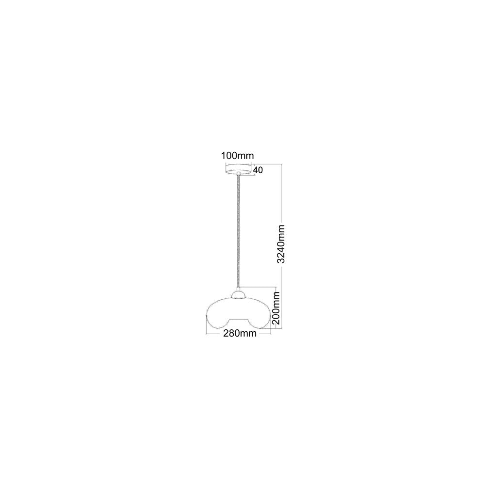 Oval Modern Pendant Clear - Mason8