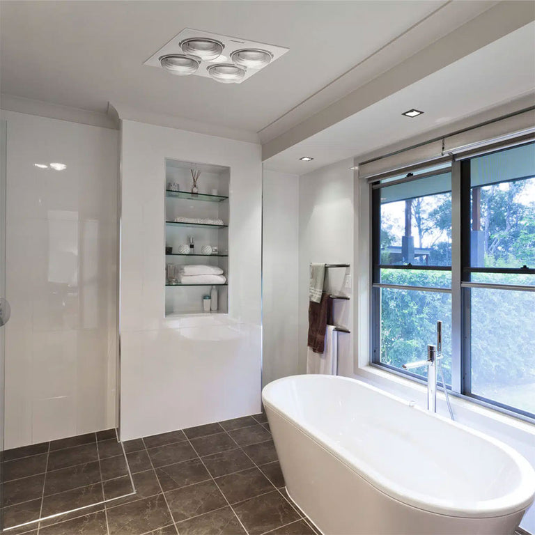 Forme 4 Light 3 in 1 Bathroom Heater / White / Tri-Colour - MBHF4LW
