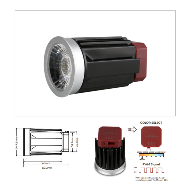 Celaeno 4 COB 10W LED Dimmable Module Quinto - MD02-10W-5C