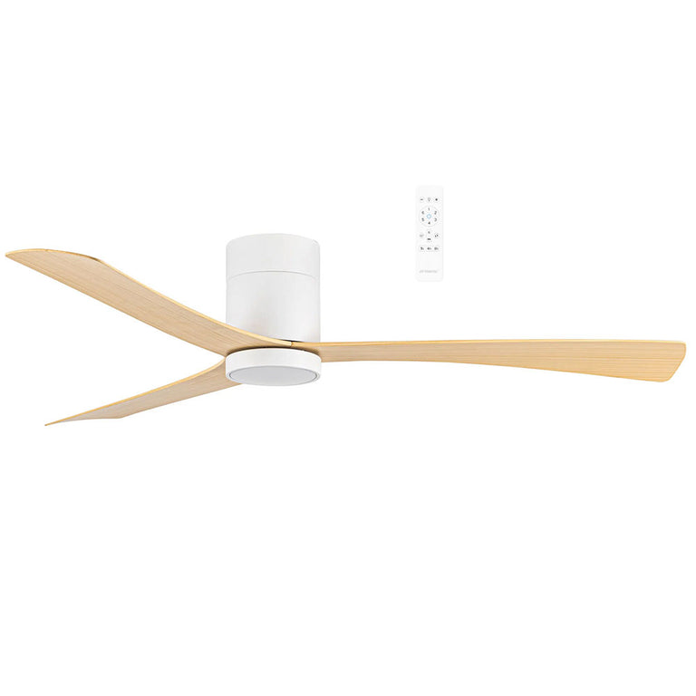 Metro 52" DC Smart Ceiling Fan With WIFI Remote Control + LED Light White Oak - MDCM1333WO