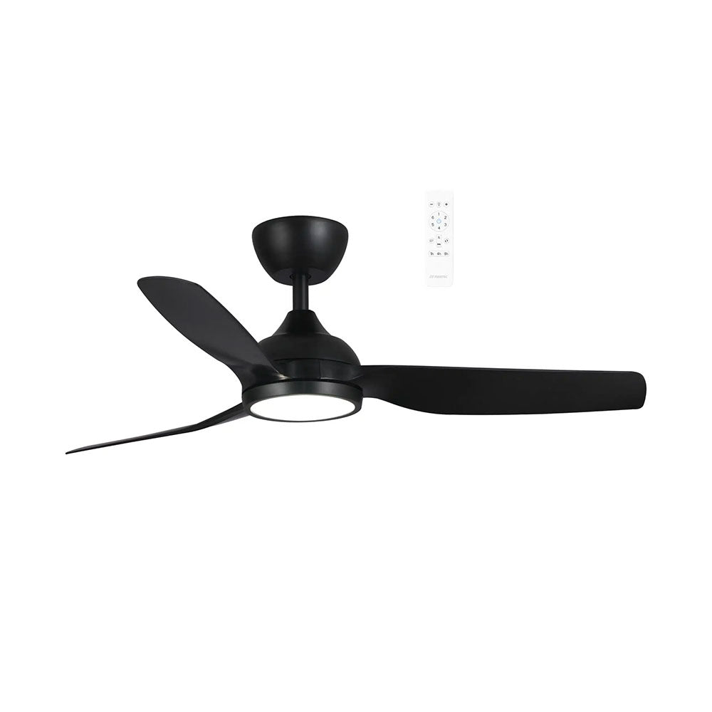 Daytona 52" DC Smart Ceiling Fan With WIFI Remote Control + LED Light Matt Black - MDDC1333M