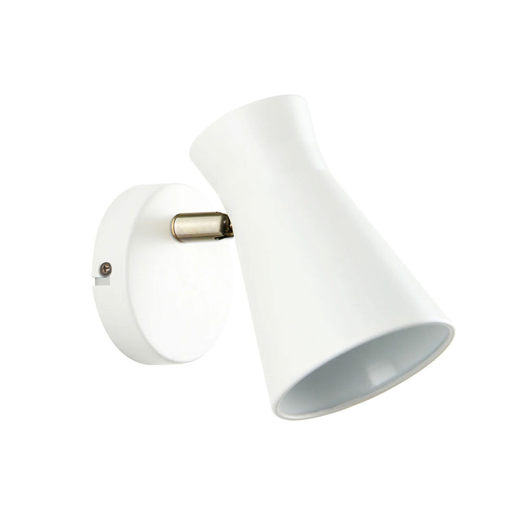 Interior Cone Iron Adjustable Shade Antique Brass Highlight Wall Light Matte White - MECTO-W2