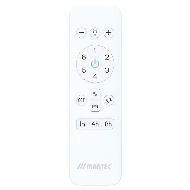 Hampton 52" DC Smart Ceiling Fan With WIFI Remote Control + LED Light Matt White - MHDC1343W