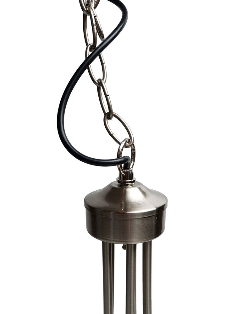 Zanzibar 5 Light Chandelier Satin Chrome - LL002CH015SC