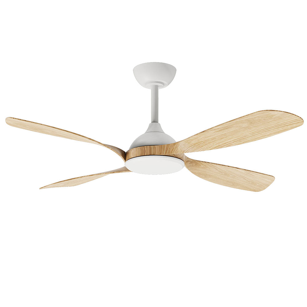 Hampton 52" DC Smart Ceiling Fan With WIFI Remote Control White Oak - MHDC134WO