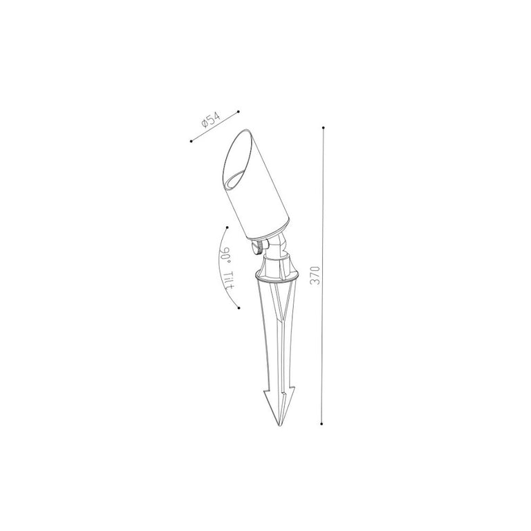 Mini Spike Dzine (XU) 4W LED Antique Brass / Tri-Colour - SE7362/TC/AB