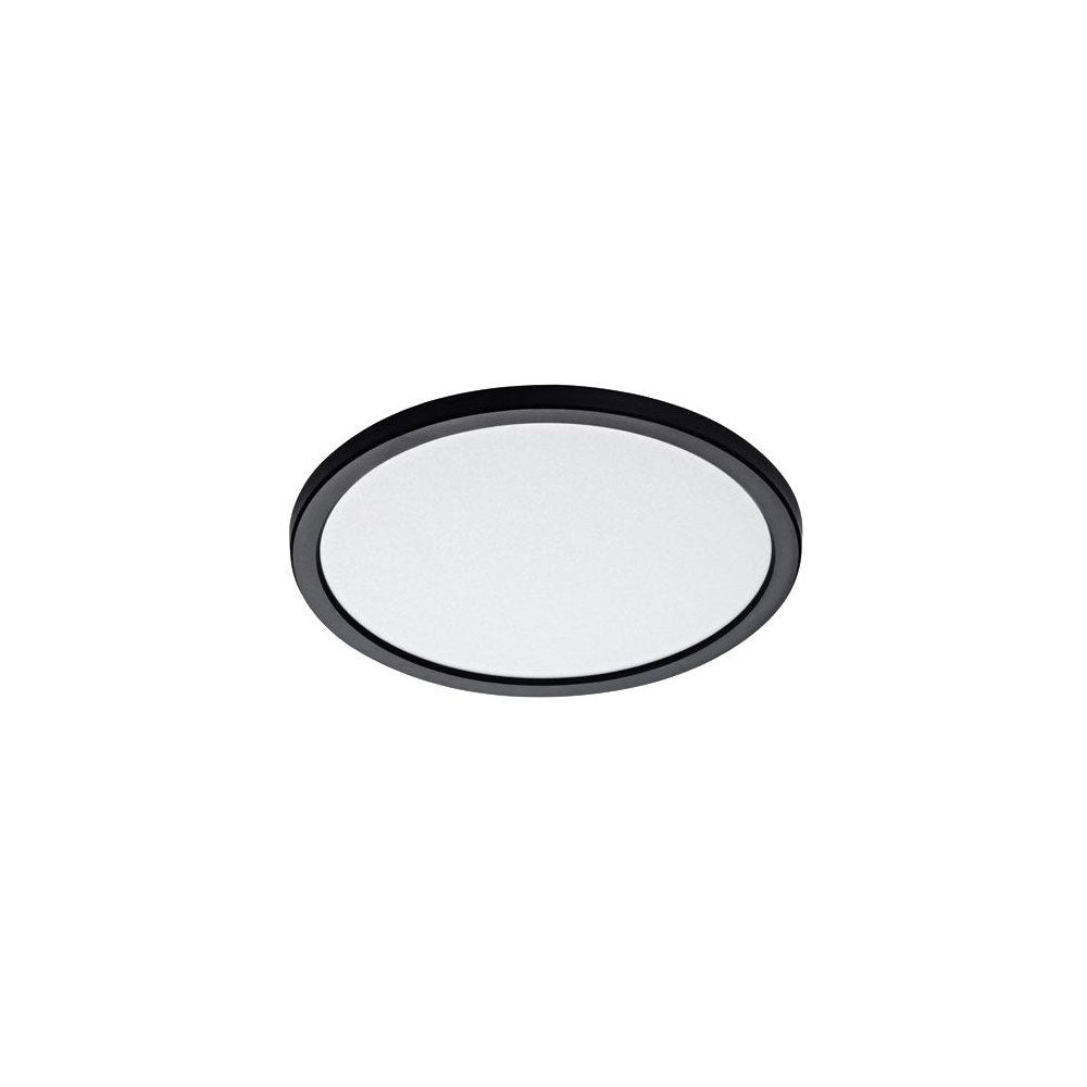 Fino 18W Ultrathin Dimmable LED Oyster Matt Black / Tri-Colour - MLFO34518MD