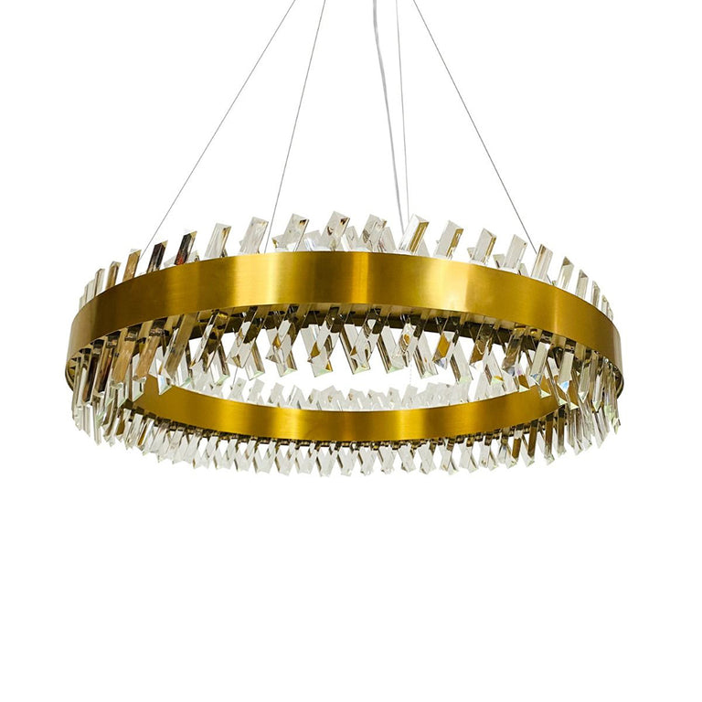 Cross 600mm 70W LED Pendant Gold / Warm White