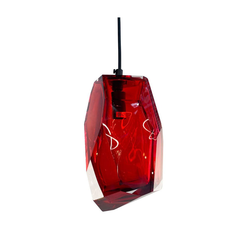 Crystal Rock Pendant Red