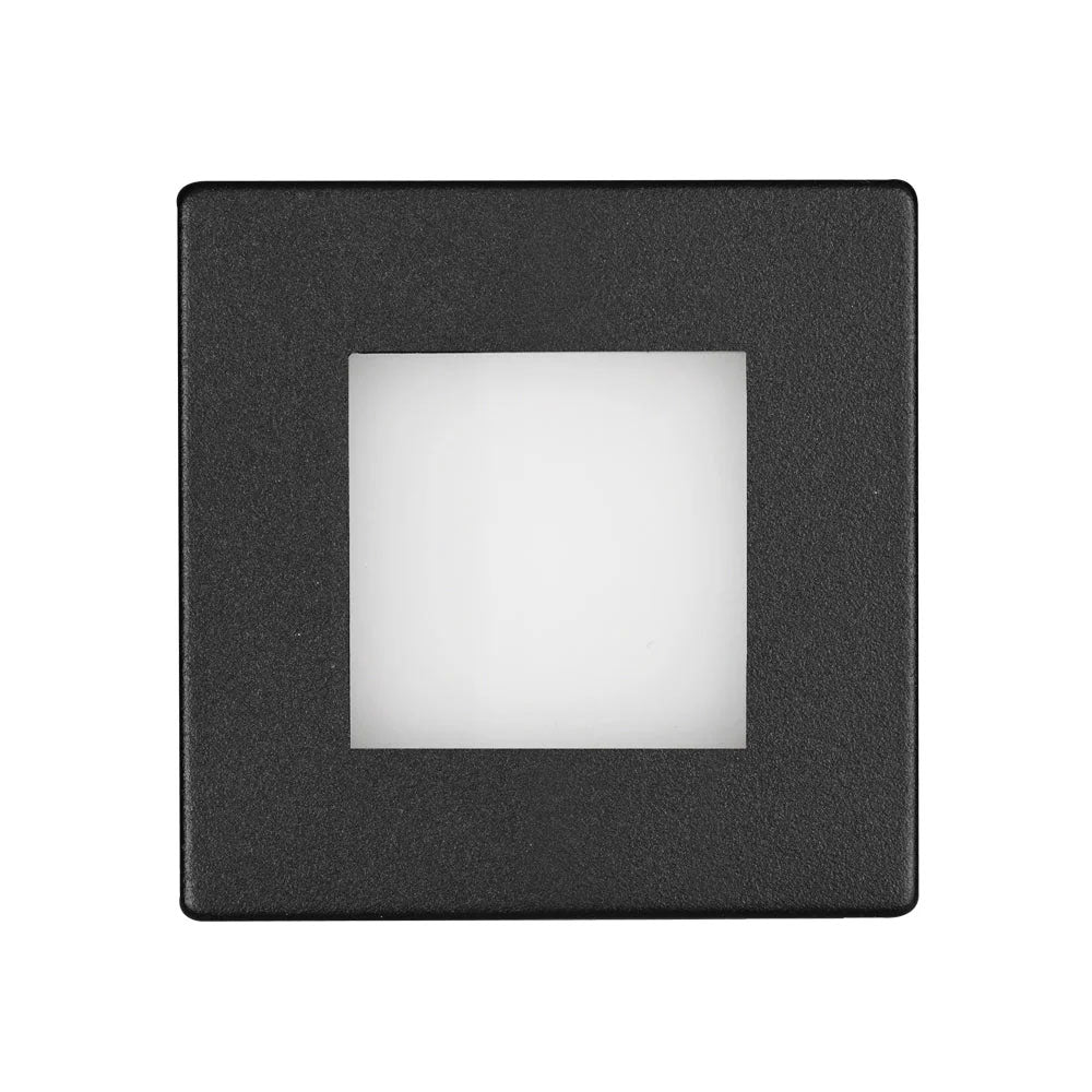Aspen 3W LED Recessed Wall Light Matt Black / Tri-Colour - MLXA3453M