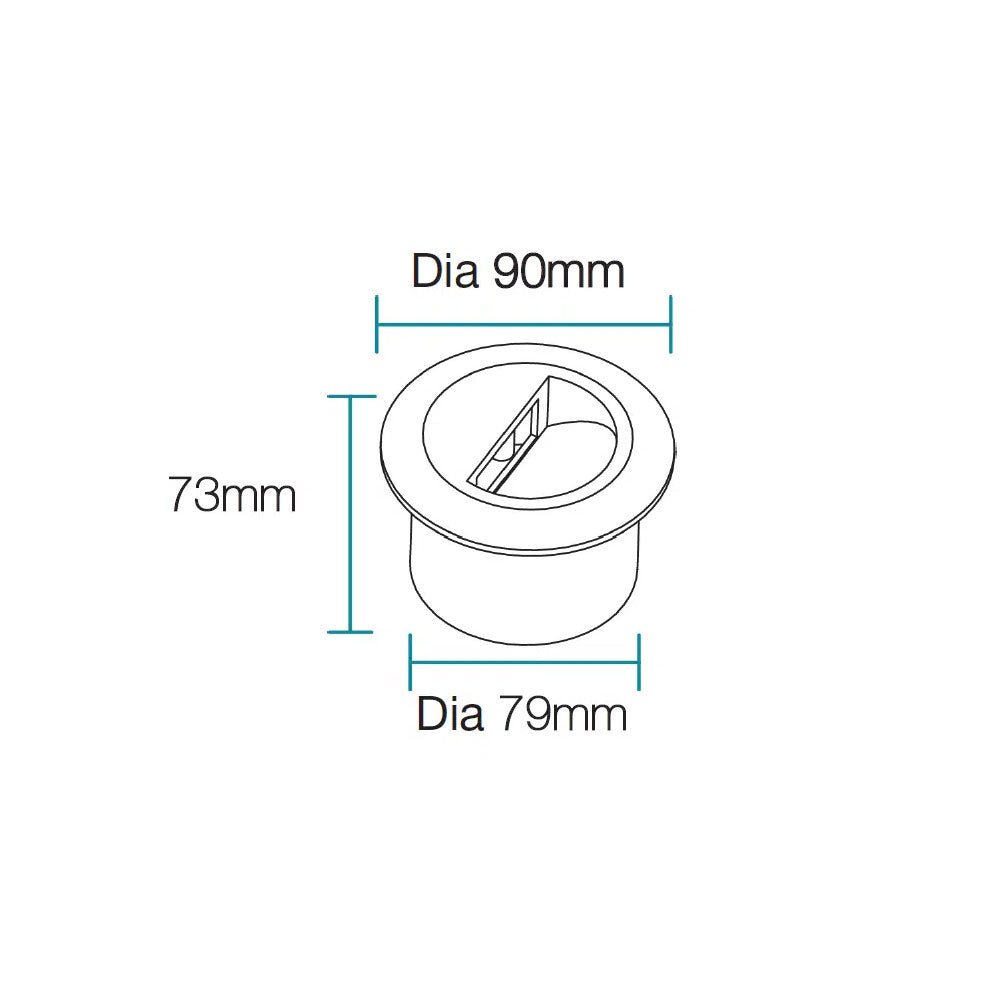 Circa 3W LED Recessed Wall Light Matt White / Warm White - MLXC33W