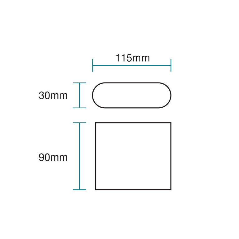 Integra 6W LED Up & Down Wall Light White / Tri-Colour - MLXI3456W