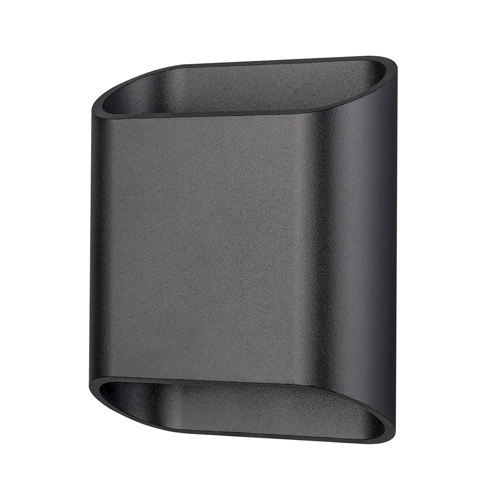 Kiora 10W Exterior Up & Down Wall Light Matt Black - MLXK34510M