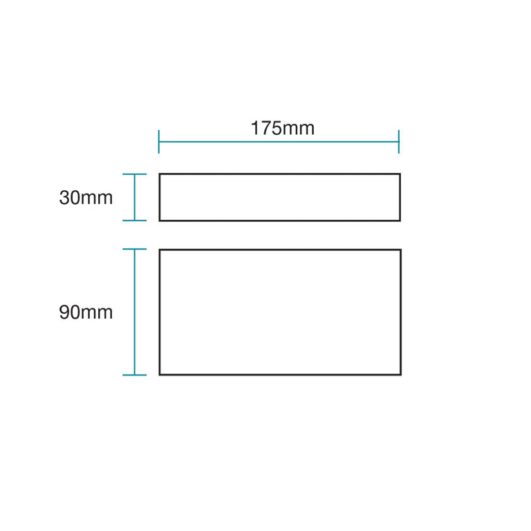 Modus 10W LED Up & Down Wall Light Matt Black / Tri-Colour - MLXM34510M