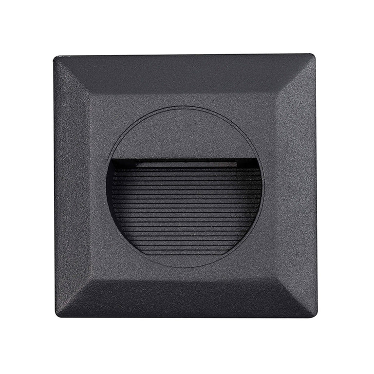 Quattro 3W LED Recessed Wall Light Matt Black / Tri-Colour - MLXQ3453M