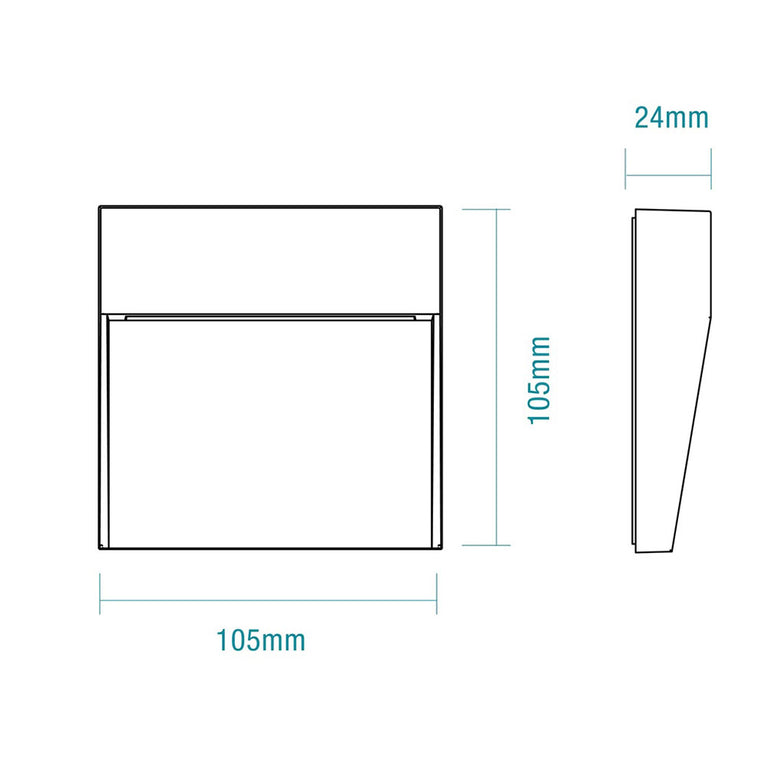 Regis 4W LED Surface Mount Wall Light White / Tri-Colour - MLXR3454W