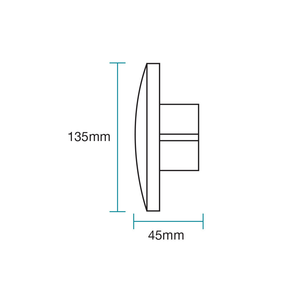 Torino 6W LED Wall Light Matt Black / Tri-Colour - MLXT3458M