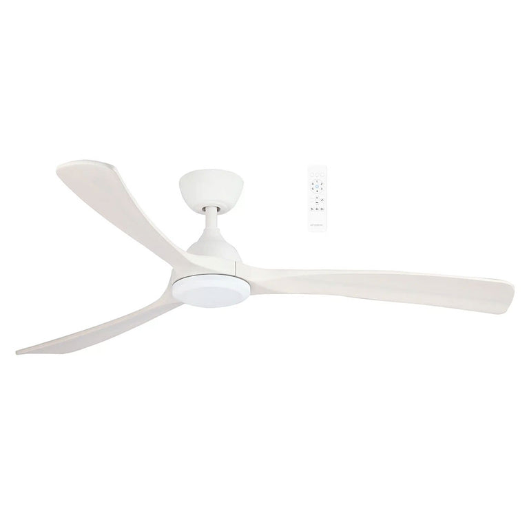 Norfolk 56" DC Smart Ceiling Fan With WIFI Remote Control Matt White / White Wash - MNDC143WW