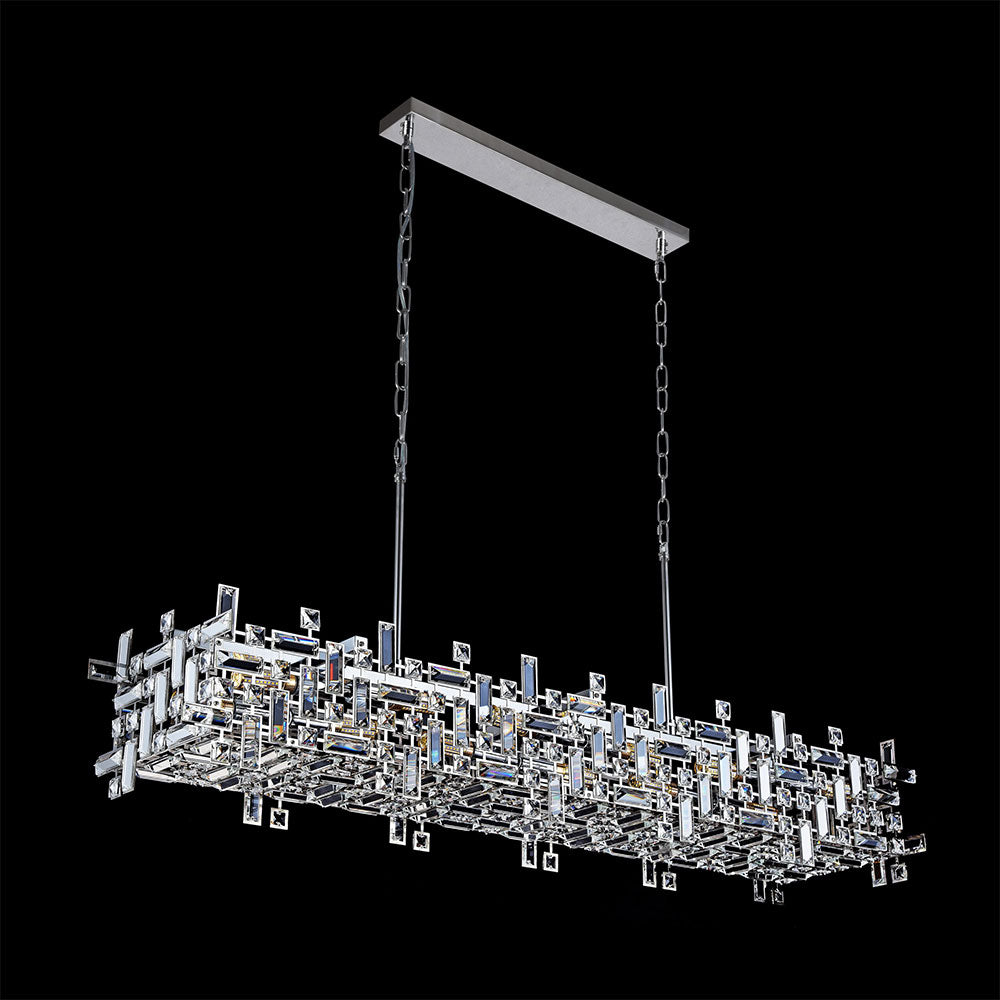 Montercarlo 12 Light Long Pendant Chrome - MONTECARLO-12 LONG
